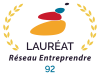 Logo Lauréat réseau entreprendre 92