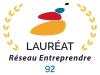 Logo Lauréat réseau entreprendre 92