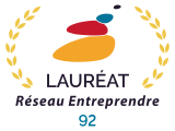 Logo Lauréat réseau entreprendre 92