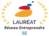 Logo Lauréat réseau entreprendre 92